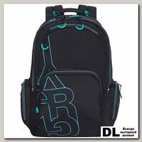 Рюкзак Grizzly RU-033-3 черный - бирюзовый