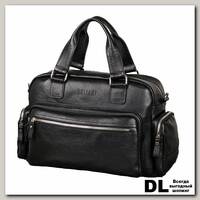 Вместительная деловая сумка BRIALDI Longford relief black