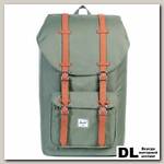 Рюкзак HERSCHEL LITTLE AMERICA Deep Lichen Green/Tan Synthetic Leather