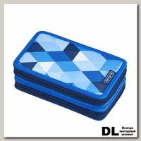Пенал Herlitz Blue Cubes 31 предмет, 3 молнии