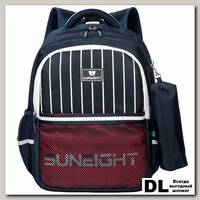 Школьный рюкзак Sun eight SE-2715 Тёмно-синий/Красный
