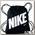 Детский мешок для обуви Kids' Nike Graphic Gym Sack Чёрный/Белый