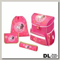 Ранец Herlitz LOOP PLUS Spring Horses с наполнением