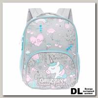 Рюкзак детский Grizzly RK-076-3 Светло-серый