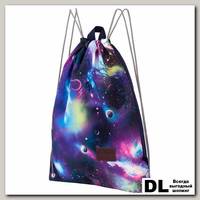 Рюкзак на шнурках Asgard Р-5719 Космос сине-розовый